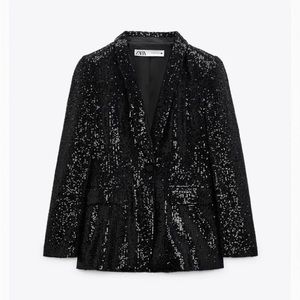 Zara Sequin Blazer Jacket